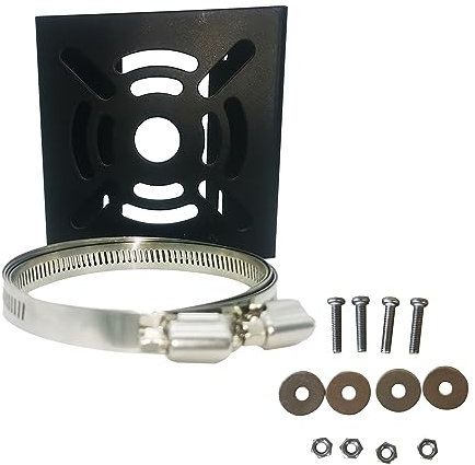 Universal Vertikal Stange Montieren Fr ᅵberwachungskamera, Massives Metall Masthalterung Vertikale Pole Mount Adapter Mit 200mm Schleifen Stangenmontage/100mm Schleifen Fr Stangenmontage (Schwarz)