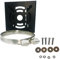 Universal Vertikal Stange Montieren F￼r ￜberwachungskamera, Massives Metall Masthalterung Vertikale Pole Mount Adapter Mit 200mm Schleifen Stangenmontage/100mm Schleifen F￼r Stangenmontage (Schwarz)