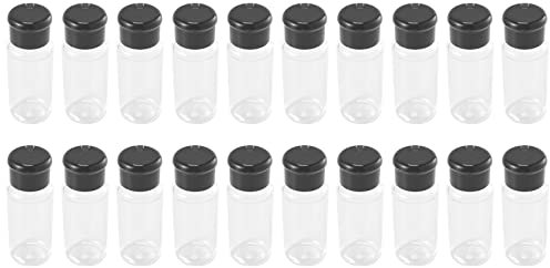 Dovhmoh 20Pcs/Set 100Ml Spice Salt Pepper Shakers Black Seasoning Jar Can Pepper Bottle Barbecue Condiment Kitchen Gadget Tool