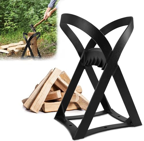 ACXIN Holzspalter Manuell Brennholzspalter X-förmiger Quick Holzspalter Spaltwerkzeug Anzündholzspalter Tragbarer Brennholz Spalter für Zuhause Camping (24,5 x 21 x 37 cm)