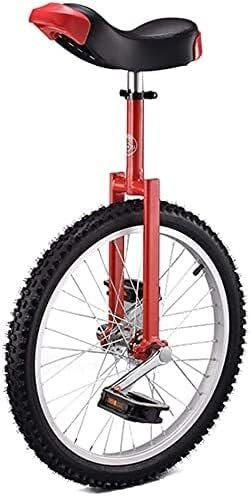 GYJ Fahrrad-Einrad, 20-Zoll-Räder, Einrad for Erwachsene und Jugendliche, Anfänger, Fitness-Roller, verstellbare Sitze HY (Color : Rosso)