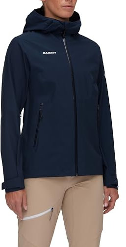 Mammut Alto Light HS Hooded Jacket Women | Outdoor Jacke für Damen, Wasserdicht, Atmungsaktiv | Marine, L