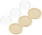 DEARMAMY Dekorative Glasglocke 3 Stück Miniatur-Glaskuppel Klarglaskuppel Cloche Mit Holzsockel Ewige Glaskuppel Transparente Blumenglasabdeckung Glasglocke Ornament