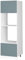 Vicco Mikrowellenschrank R-Line, Küchenregal für die Mikrowelle, Blau-Grau/Weiß, 60 cm