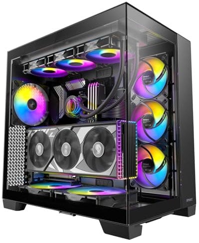 Antec C8 ARGB Full Tower Tempered Glass PC Gaming Case Black
