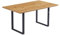 Home Deluxe Esstisch Eckig AVENCIA inkl. Sternfuß - Light Oak - 160 x 100 cm | Küchentisch, Esszimmer, Esszimmertisch