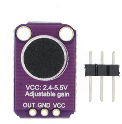LYYNHG 10pcs Electret Microphone Amplifier MAX4466 Adjustable Gain Breakout Board Module MAX4466 PCB Board Module Diy