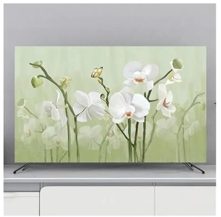 Schutzhülle für den Fernseher TV Abdeckung Schutz Staub Abdeckung Haushalt Hängen TV Staub Abdeckung Hause Universelle Blumen Dekoration Einfache für Flachbildfernseher ( Color : C , Size : 49-52inch