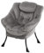 AIMEZO Relaxsessel Sessel Relaxliege Freizeitsofa Wohnzimmer Sessel Stuhl Relax Loungesessel, Dick Gepolsterte Polsterung mit Metall-Stahlrahmen, Grau
