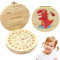 Zahndose Holz, Milchzahndose, Milchzahnbox, Zahndose Milchzähne Mädchen, Aufbewahrungsbox für Kinder Zähne, Zahnaufbewahrung Zähne Kinder, Zahnfee Geschenke für Mädchen & Jungen (Dinosaurier)