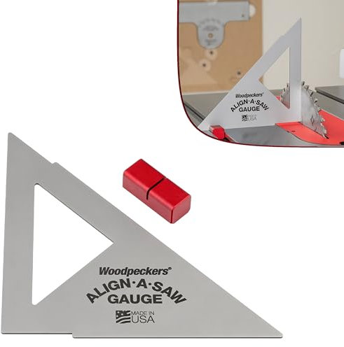 Woodpeckers Align-A-Saw System, Table Saw Alignment & Setup Tool, Miter Slot Base
