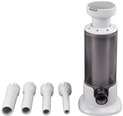 Sausage Stuffer Machine with 4 Stuffing Tubes, Vertical Sausage Maker Manual Sausage Stuffer Maker Kitchen Homemade Sausage Machine for Home(Gray)