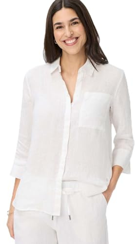 BRAX Style Vicki Bluse aus Leinen mit verdeckter Knopfleiste