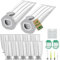 Aiuuee Lot de 12 Sacs Aspirateur pour Kobold VK7 VK7S FP7 FP7S, 12 Sac pour VK7 avec 2 Filtres Moteur + 6 Parfums + 3 Brosses + 1 Tournevis, Sacs Accessoires pour Vorwerk