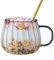 Générique Tasses De Citrouille En Verre 400ML, Tasses Transparente En Forme De Citrouille, Ustensile De Service De Boisson Pour Le Thé Au Lait, Tasse En Verre Tasse À Café En Cristals