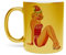 Fabulous Mug Doré en Céramique Chromé - Pin Up De Noel Vintage Retro Mere Noel 50's - 325 ml