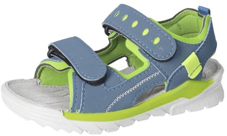 RICOSTA Mädchen und Jungen Sandale TAJO, Kinder Sandalen, Weite: WEIT, waschbar, offene Schuhe, Strandschuhe, schnürSandale, Booties, Pavone/Acido (140), 36 EU