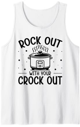 Cooking with Crockpot Quote for a Crock Pot fan Tank Top