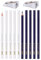 MYGLOAR 12er-Pack Schneiderkreide und Kreidemesser, Schneiderkreide, Nähset, Nähkreide, Stoffkreide, Nähstifte, Stoffmarker für Schneider-Nähnotizen, Bastelarbeiten (2 Farben)