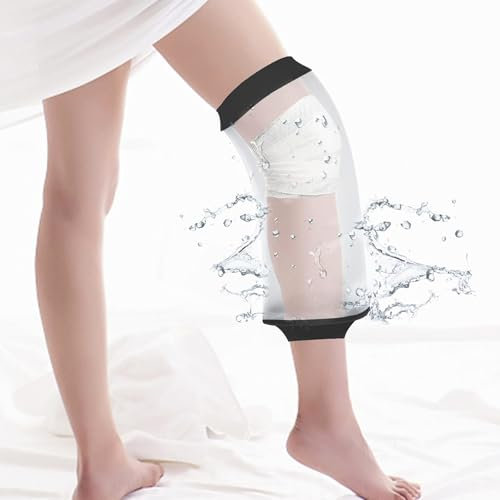 Waterproof Leg Cover for Shower, Leg Cast Protection for Adults Knee, Dressing Cover, Lightweight Reusable Cast Protector for Adults Men & Women Knee Elbow, Waterproof Limb Protector for Wounds