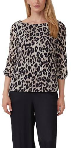 s.Oliver Plissierte Bluse mit All-Over-Print