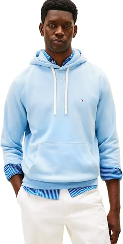 Tommy Hilfiger Uomo Felpa con Cappuccio Seasonal Fleece con Tasca a Marsupio
