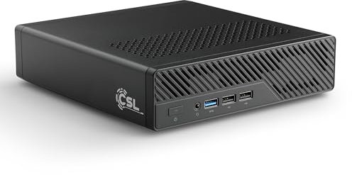 Mini PC CSL TitanBox Windows 11 Pro, Intel Core i9-12900H, 14 Kerne (6+8), 6X 5000 MHz Turbotakt, 4000 GB M.2 SSD, 32 GB DDR5-RAM, Intel Iris Xe Grafik, HDMI 2, USB 4, Thunderbolt 4, BT 5.2, AX WLAN