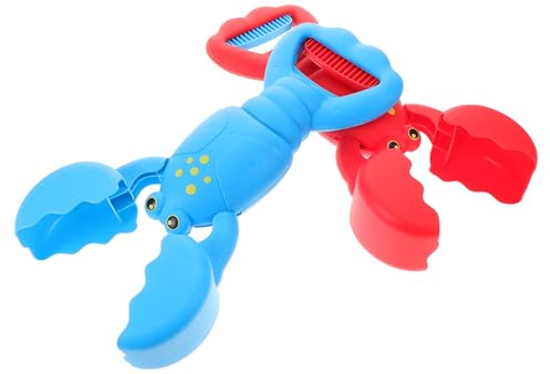 Milisten 2Pcs Beach Sand Digger Lightweight Lobster Claw Grabber for Outdoor Fun for Summer Pool Play Portable Squeeze Grab Beach