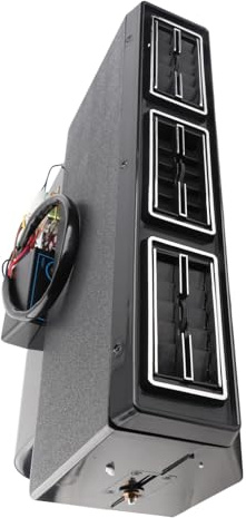 Tbest Unité D'assemblage de Refroidisseur de Refroidissement Sous-lash Universel Kit D'évaporateur de Climatisation AC avec 3 Options de Vitesse D'écoulement pour Véhicules de Camion (12V 9.8A)