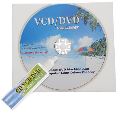 UTHCLO Kit Pulizia Lettore CD Dvd Multifunzione con Disco Pulitore Detergente per Migliorare Riproduzione e Prolungare Durata Dispositivi