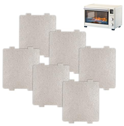 6 Pcs Microwave Waveguide Cover, Universal Mica Sheet Waveguide Cover Replacement Microwave Oven Parts Mica for Home Office Kitchen Restaurant(3.92 Inch x 4.6 Inch)
