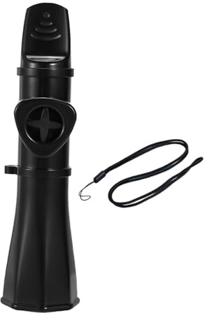 TTETTZ Kazoo Flöte Kinder Musikinstrument Musikspielzeug Windinstrument Förderung Sozialverhalten PP Material mit Lanyard für Musikunterricht Geburtstagsfeie, Schwarz
