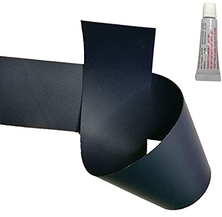 MJADAADE 50 * 1000mm Kit Puncture Adhesive Swimming Inflatable Patch PVC Repair Glue Canoe Pool Boat(Blu)