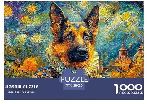 Deutscher Schäfer 1000 Teile Puzzle Premium Quality Erwachsene Kinder Premium Quality Impossible Game 38x26cm/1000pcs