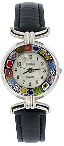 GlassOfVenice Armbanduhr für Damen, Muranoglas, Perlmutt