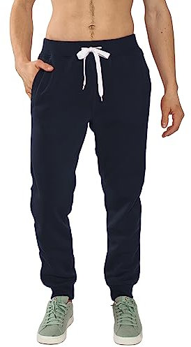Southpole Active Basic Pantaloni in Pile Jogger Tuta, Colore: Blu Navy, M Uomo