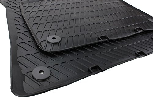 Original Audi Gummimatten Original Qualität Fußmatten Gummi schwarz 2-teilig
