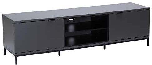 Alphason Chaplin 1600 TV Cabinet - Charcoal & Black