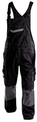 DASSY® Voltic Arbeitslatzhose mit Kniepolstertaschen - Größe 46 - SCHWARZ/ANTHRAZITGRAU