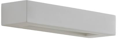 Wall Light 'Matteo' dimmable (Modern) in White Made of Plaster/Clay for e.g. Living Room & Dining Room (2 Light Sources, E14) from Lindby | Wall Lighting, Wall lamp