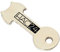 HAC24 Einkaufswagenlöser Metall Schlüsselanhänger Silber Universal Einkaufswagen Chip Abziehbarer Einkaufswagenlöser 6cm