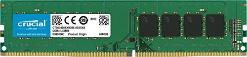 Crucial CT4G4DFS632A 4GB (DDR4, 3200 MT/s, PC4-25600, CL22, Single Rank x16, DIMM, 288-Pin) Memory