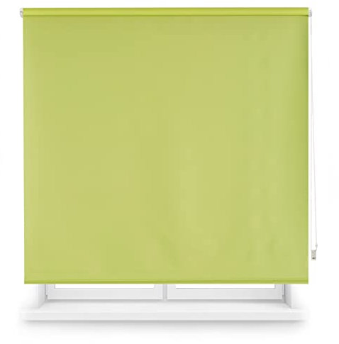 Blindecor Draco | Rollo verdunkelung - Pistaziengrün, 140 x 230 cm (BxH) | Stoffgröße 137 x 225 cm. Thermorollo für fenster
