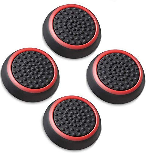 Silikon-Schutzhülle für PS4 / PS3 / Xbox One/Xbox 360 / Wii U/NS Pro Controller schwarz/rot