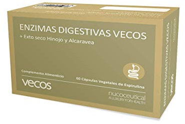 Enzimas digestivas con alta concentración de papaína, bromelina y digezyme para mejorar la digestión y ayudar a la absorción de nutrientes – Mejora la salud gastrointestinal – 60 cápsulas vegetales