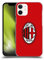 Head Case Designs Officially Licensed AC Milan Full Colour Red Crest Hard Back Case Compatible With Apple iPhone 12 Mini