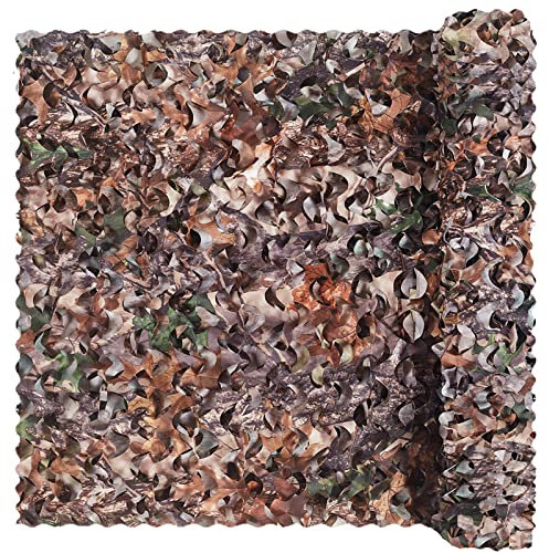 Sensong Tarnnetz Camouflage Netz 190T Tree Camo 1.5 x 2 M Armee Tarnung Net für Deko Waldlandschaft Jagd Sichtschutz Sonnenschutz Outdoor Camping Garten