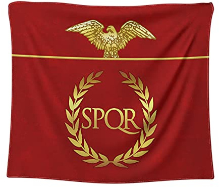 Antike, römische Legion, Banner Tapisserie SPQR Flagge Wandbehang Wandkunst Flagge Dekor (römische Standards)