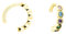 SOFIA MILANI - Damen Ohrringe 925 Silber - vergoldet/golden - Zirkonia Ear Cuff - E1316