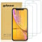 gueche [3 Unidades Protector de Pantalla para iPhone XR, iPhone 11, Cristal Templado para iPhone 11 Fácil Instalación, Vidrio templado 9H,Alta Definicion,Anti-Arañazos